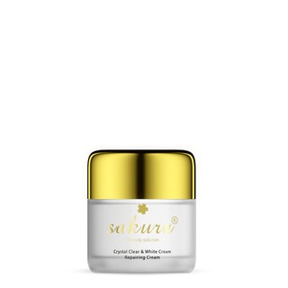 Kem Dưỡng Trắng Phục Hồi Da Ban Đêm Sakura Crystal Clear White & Repairing Cream