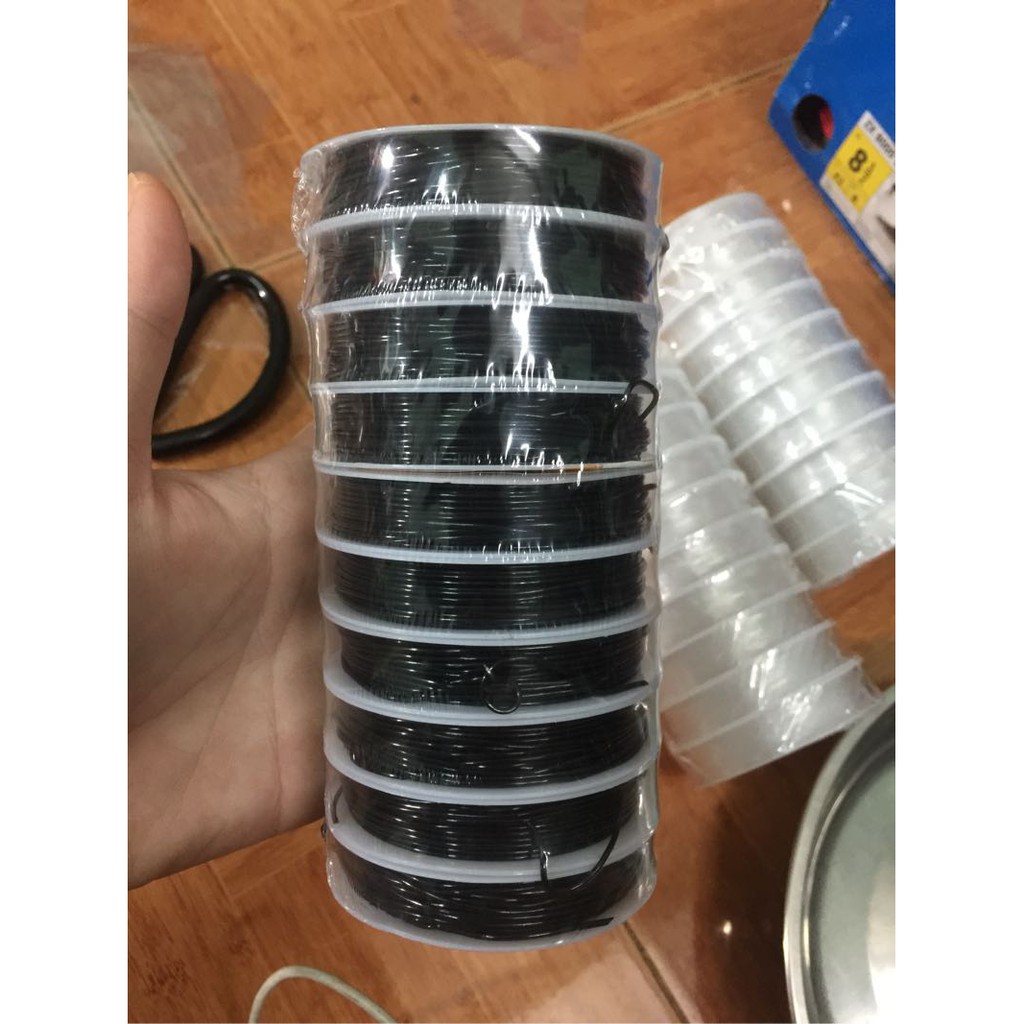 Cước thun màu đen 0.8mm
