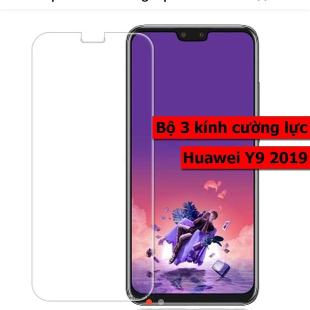 Bộ ba kính huawei y9/2019