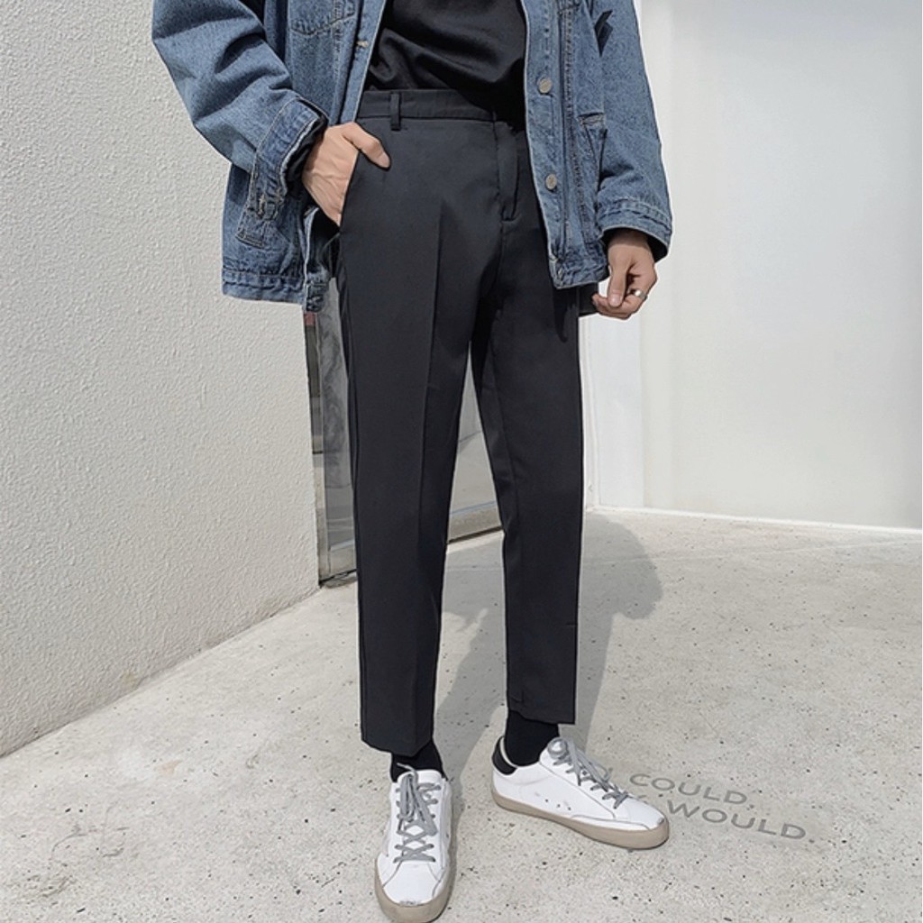 Quần tây âu ống côn kiểu hàn quốc form suông giữ dáng | Lee Hoàng Group | BigBuy360 - bigbuy360.vn