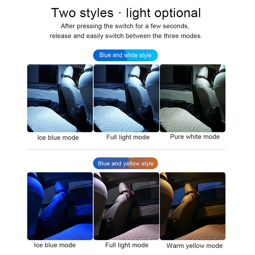 Đèn đọc sách USB trên ô tô Đèn chiếu sáng khí quyển Đèn chiếu sáng nội thất Đèn ngủ đầu giường ban đêm