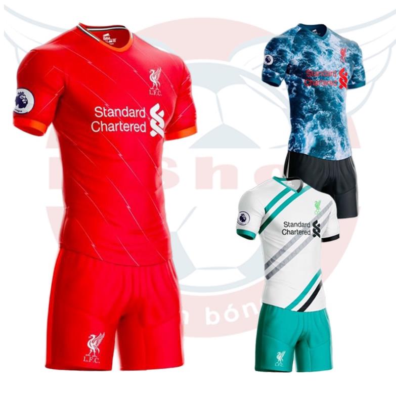 (Trẻ em) Bộ quần áo bóng đá trẻ em - thiếu niên câu lạc bộ Liverpool 2021 - Áo bóng đá CLB ngoại hạng Anh cho trẻ em ❕