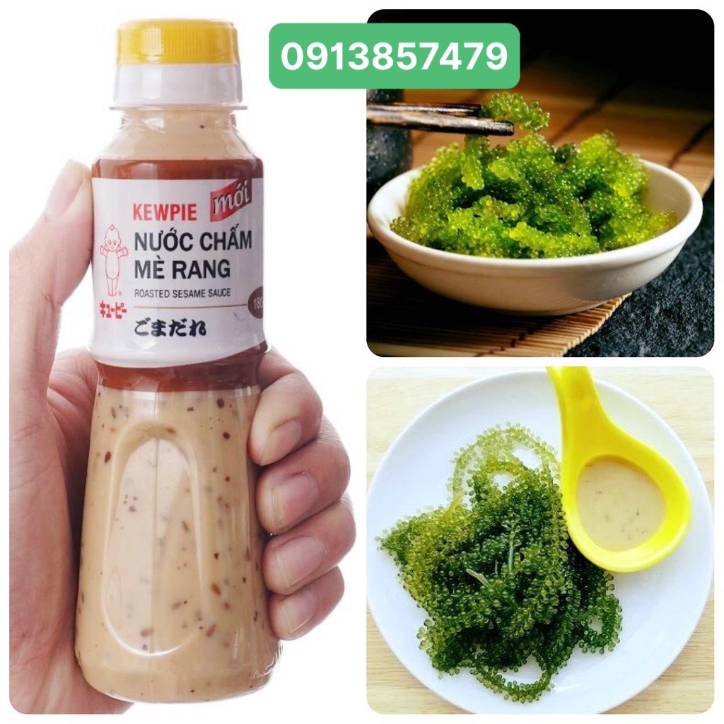 Sốt mè rang 180ml - ăn kèm rong nho, salad