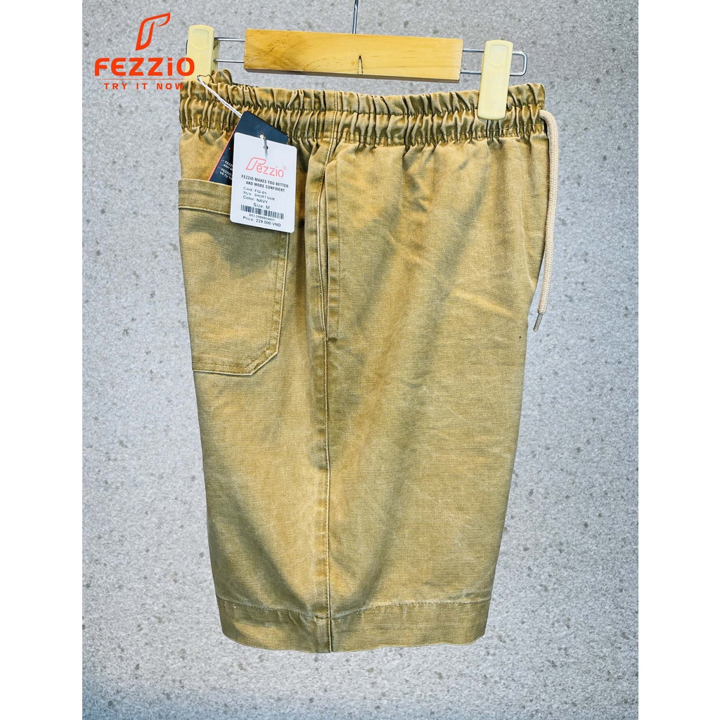 Quần short nam trên gối, quần sọc kaki nam, quần kaki nam hàn quốc, quần sọc xuất khẩu hiệu Fezzio chính hãng