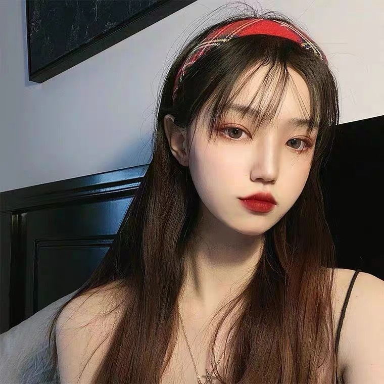 Băng đô cài tóc họa tiết hoa/ kẻ sọc/ kẻ ô phong cách Hàn Quốc cổ điển thời trang cho nữ