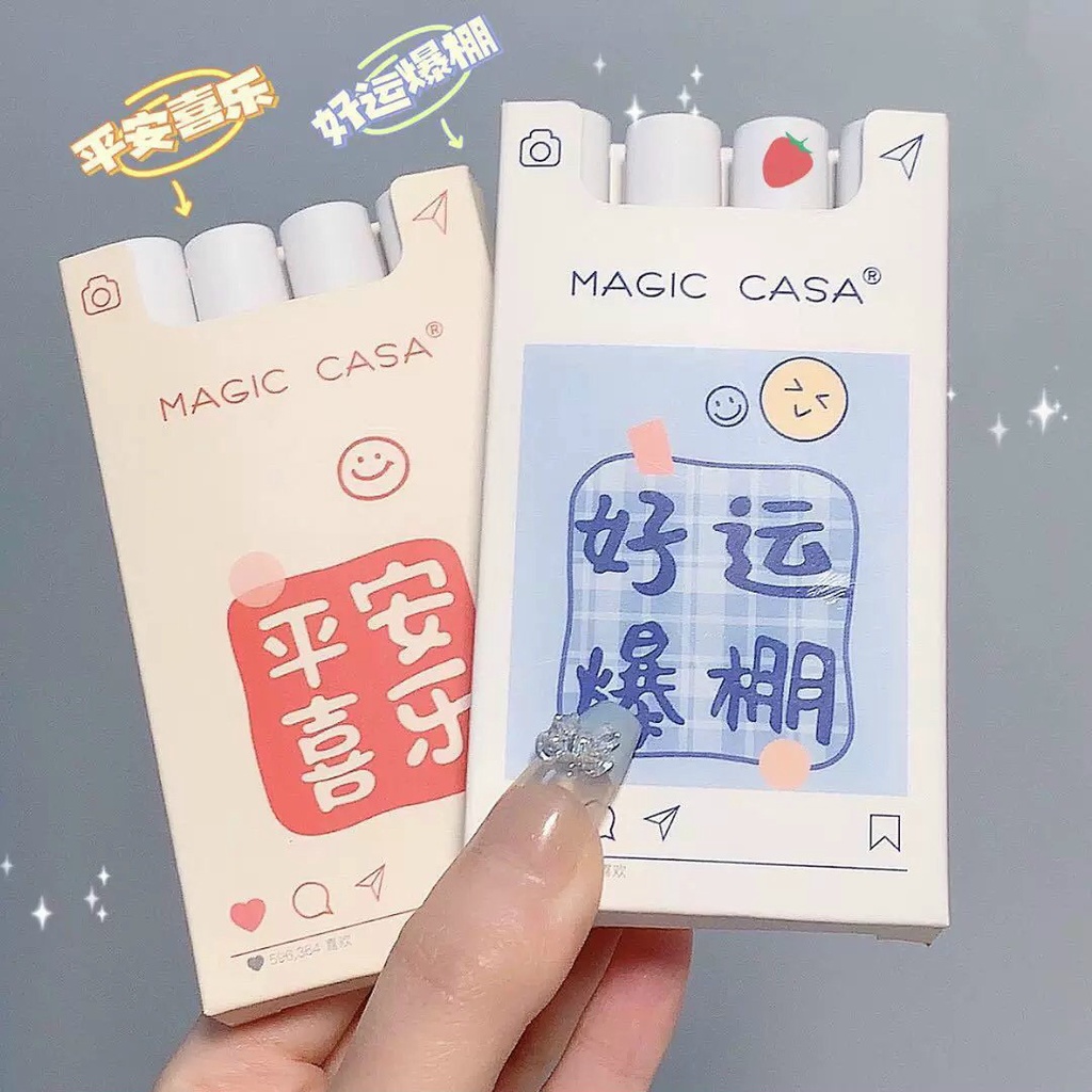 Set 4 Son Kem Lì Magic Casa Hán Tự