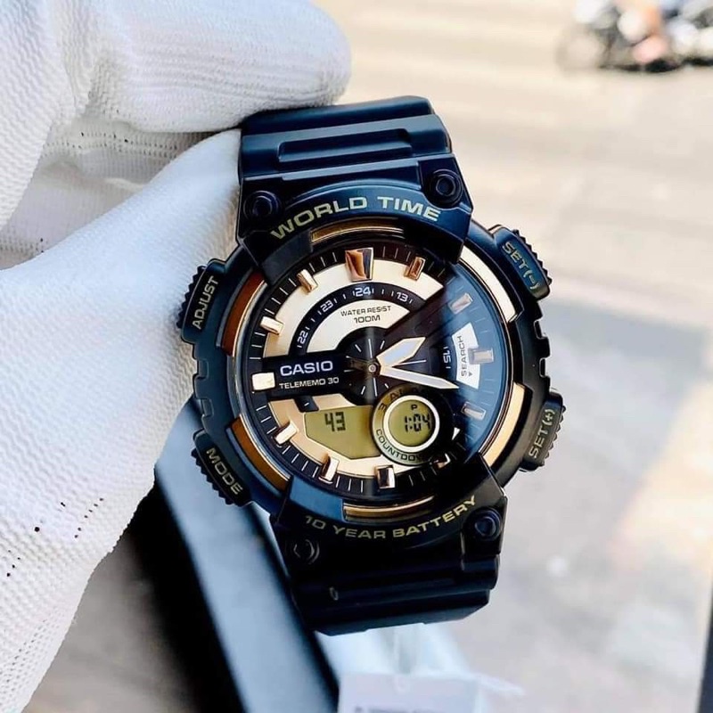ĐỒNG HỒ NAM CHÍNH HÃNG Casio Gshock AEQ-110BW Quartz