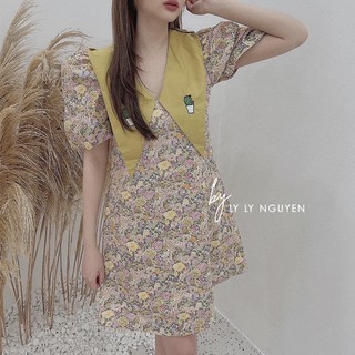 [Siêu Hot] Váy Hoa Dáng Suông Tay Phồng , Đầm Dáng Suông Tay Cộc Siêu Xinh Có Ảnh Thật Kèm Video