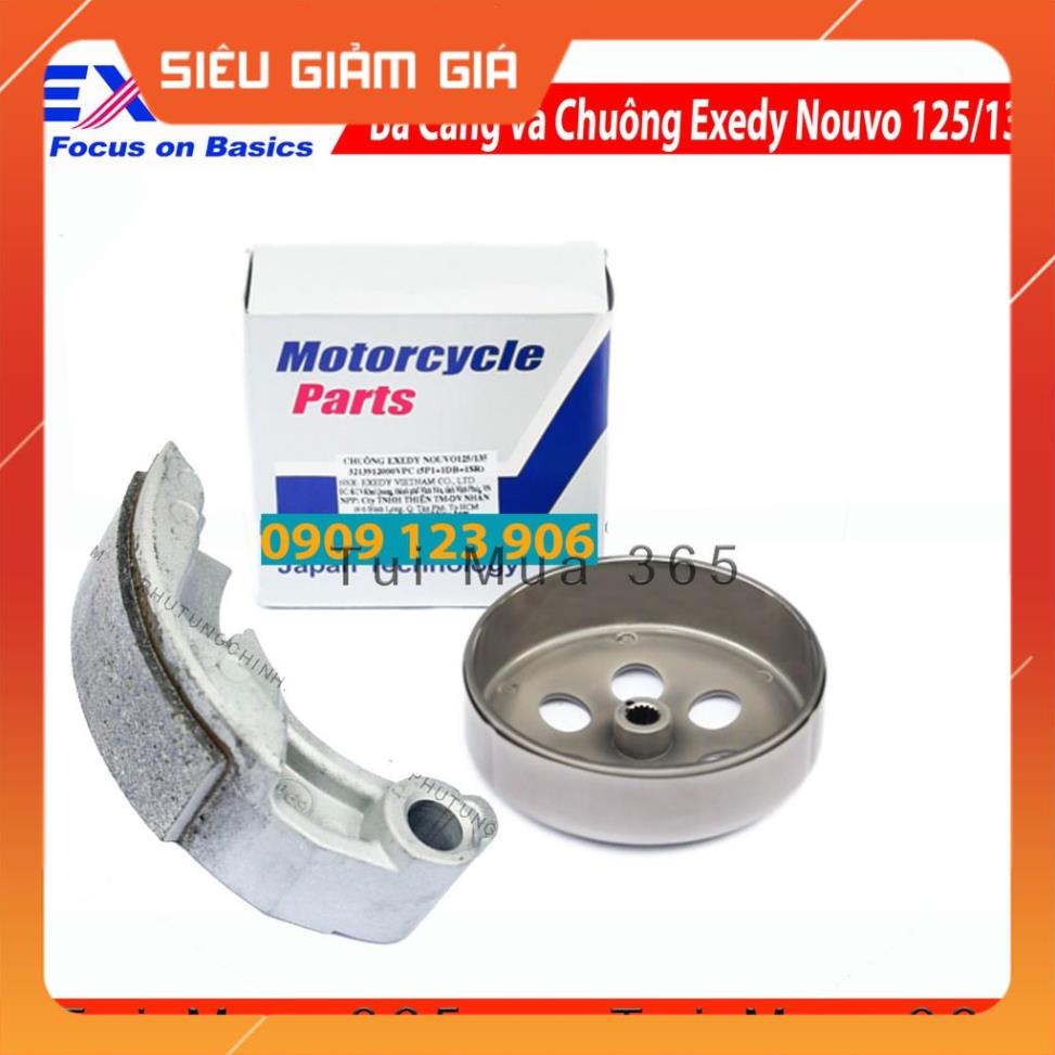 Combo Nồi Sau Exedy cho Nouvo LX, SX, Nouvo5, Nouvo 6 chính hãng