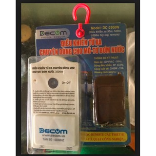 Ổ cắm điện điều khiển từ xa model: DC 3500w