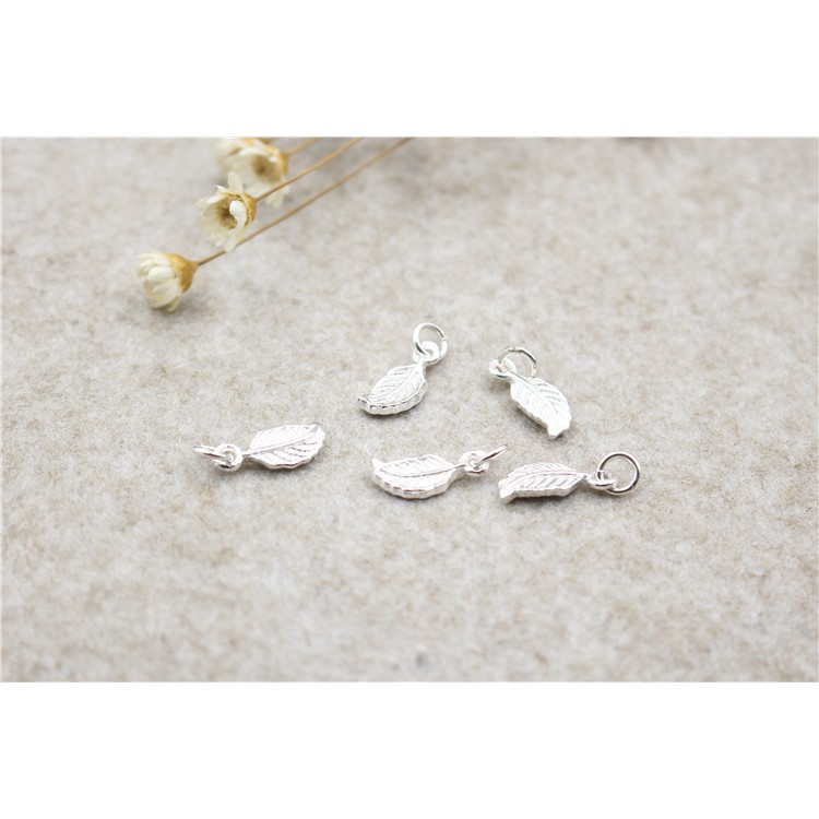 Charm bạc móc treo hình lá kiểu 3 - Charm Bạc 925 - Mã CB310