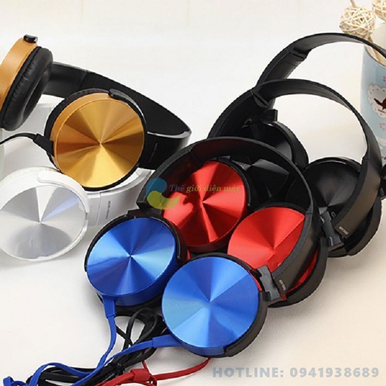 Tai Nghe Chụp Tai Extra Bass 450AP Super Bass Điện Thoại PC 3.5Mm Có Dây Mic Thiết Kế Sang Chảnh
