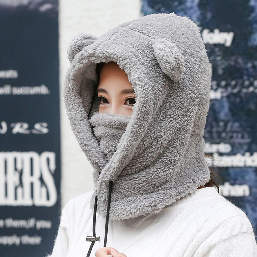 XIANTIN Mũ Tai Gấu Giữ Ấm Mùa Đông Xinh Xắn Cho Nữ