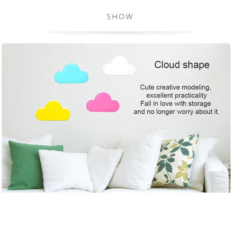 Giá Đỡ Chìa Khóa Gắn Tường Hình Đám Mây Có Nam Châm Tiện Lợi