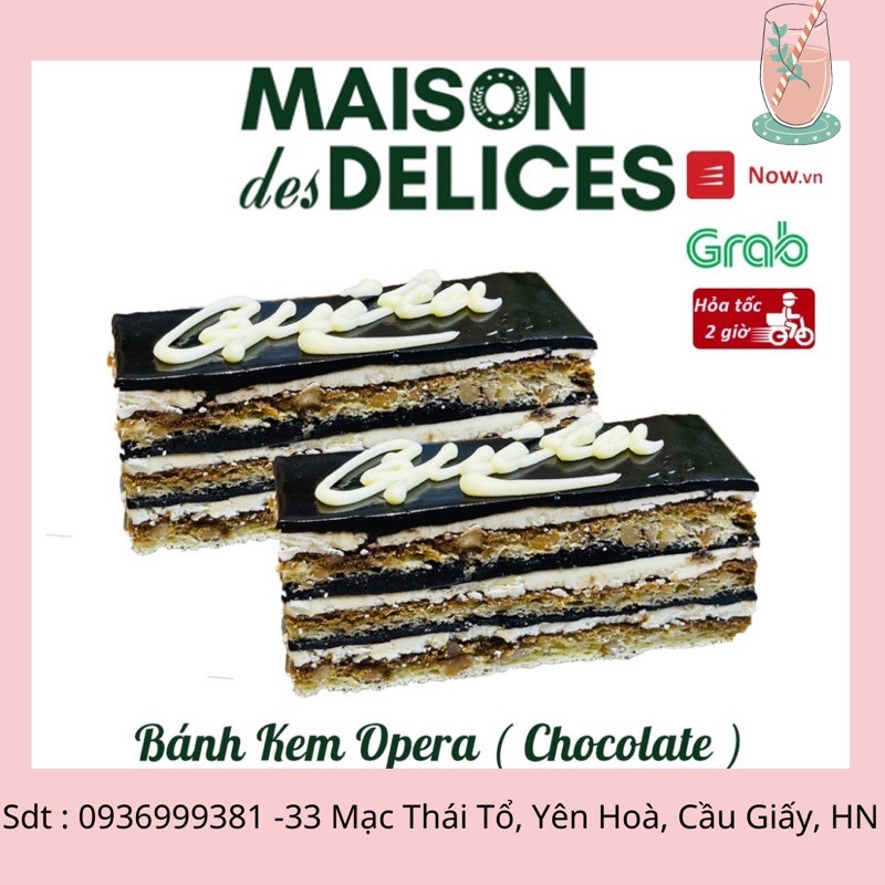 Bánh Kem Chocolate Opera ❤️ Bánh Ngọt Pháp ❤️Ship HN