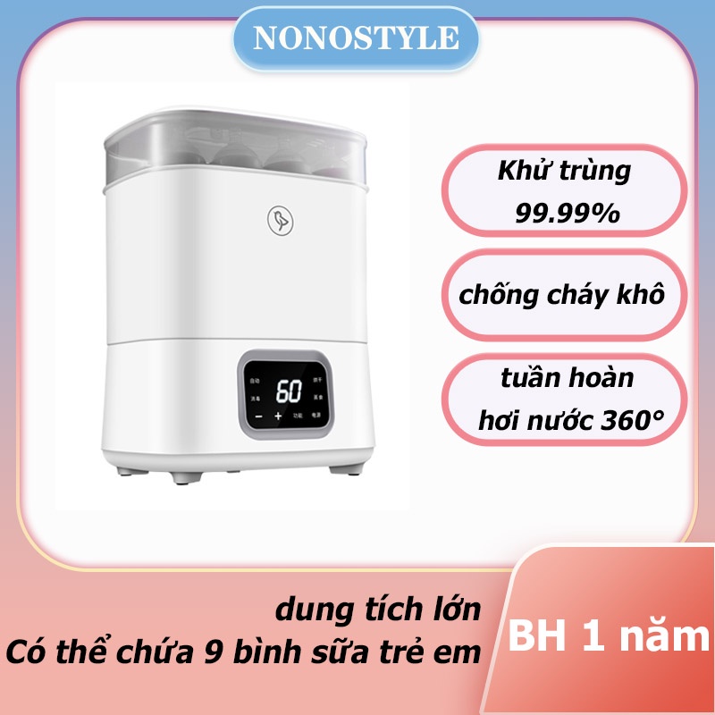 Máy Tiệt Trùng Bình Sữa, Sấy Khô Bình Sữa Đa Năng, Hâm Thức Ăn Cho Bé -QZ-XD12- BẢO HÀNH 12 THÁNG