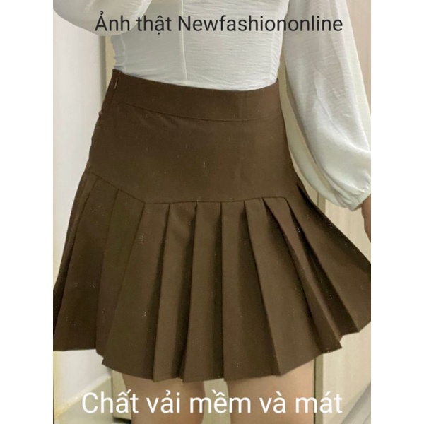 Chân váy xếp ly thiết kế mẫu mới 2022, dáng xòe cạp lưng cao vải tuytsi cao cấp | BigBuy360 - bigbuy360.vn