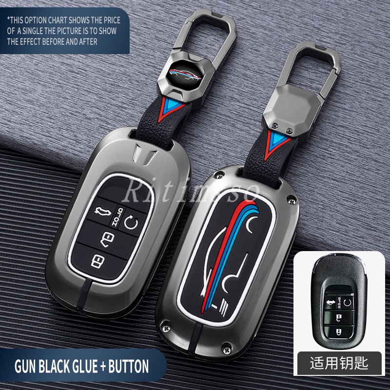 Vỏ bảo vệ chìa khóa xe hơi Honda Civic 2022 bằng silica gel hợp kim dạ quang