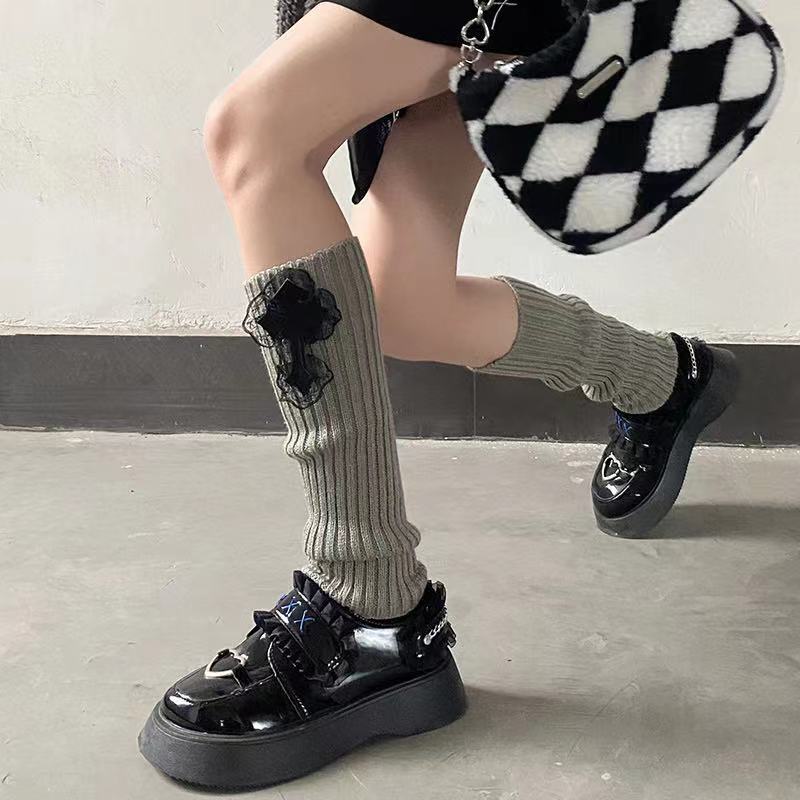 Vớ Ống Đan Chéo Harajuku Cho Nữ hot girl