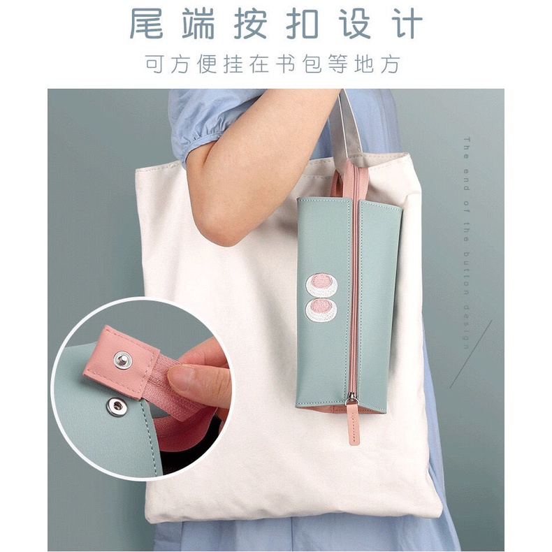 Túi đựng bút sức chứa lớn phong cách Nhật Bản cho nam và nữ