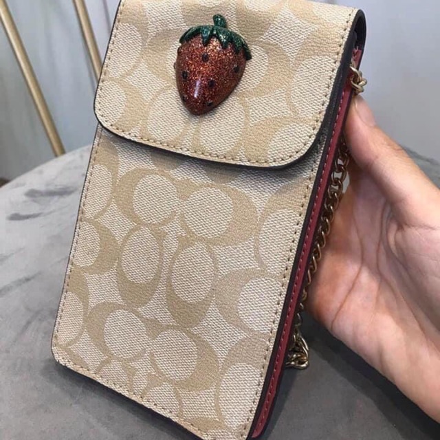 Túi điện thọai Coach crossbody F55636-Hàng xuất dư chuẩn đẹp