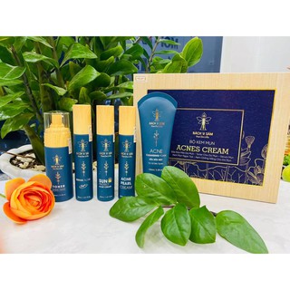 Bộ Mụn Bách Y Sâm Bộ chăm sóc da tại nhà cho da dầu, da mụn (Bộ Mụn 5 sản phẩm)