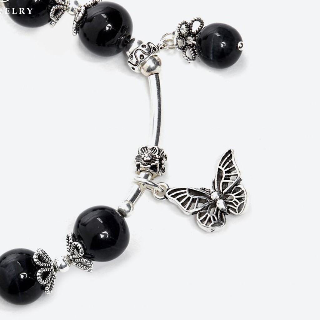 Vòng tay mix bướm và sen - NQ Jewelry