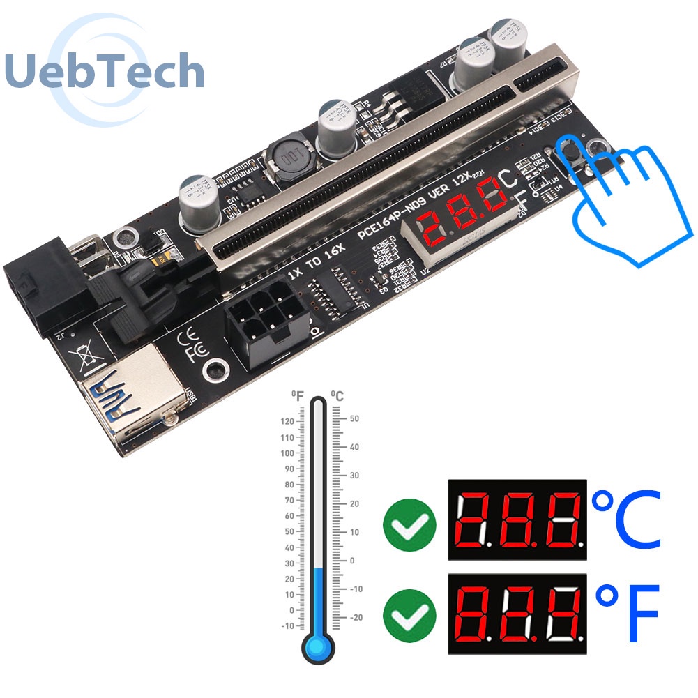 Card mở rộng PCI-E 60cm USB 3.0 16X sang 1X | BigBuy360 - bigbuy360.vn