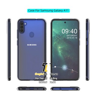 Ốp lưng Samsung Galaxy A11 silicon dẻo trong suốt