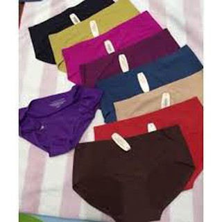 Combo 5 quần lót đúc su mềm trơn không đường may 001-002