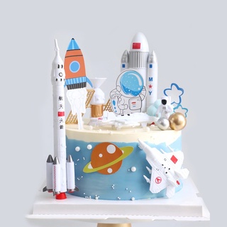 Set Tàu vũ trụ , trang trí bánh sinh nhật ,trang trí bánh kem ,phụ kiện bánh