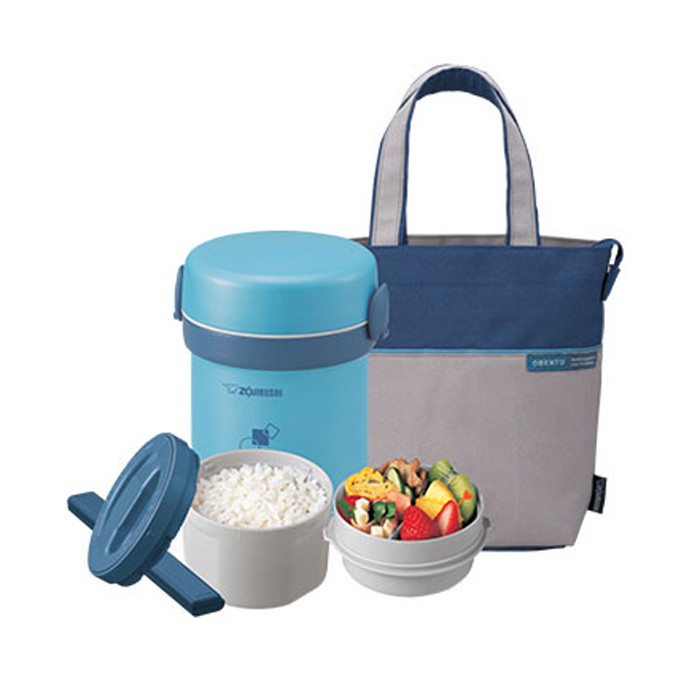 Hộp cơm giữ nhiệt 2 ngăn Zojirushi SL-MEE07-AB 0,63 L, bảo hành giữ nhiệt 1 năm chính hãng