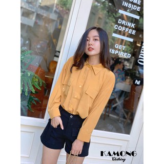 [HÌNH THẬT]ÁO SƠMI TÚI HỘP OVERSIZE