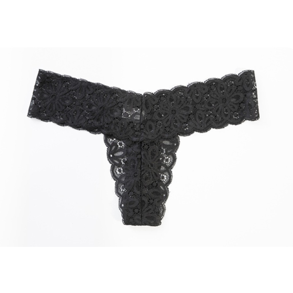 HT2 Quần lót ren lọt khe chữ T, quần lót nữ sexy ren mềm mại gợi cảm HT2