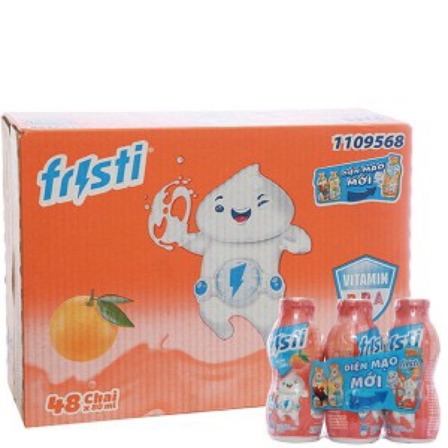 Sữa Fristi chai 80ml thùng 48chai mẫu mới date mới 3/2023