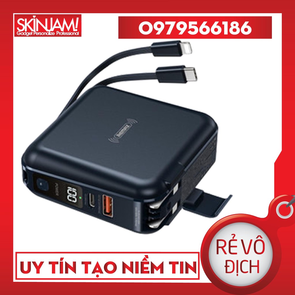 Remax RPP-20 Sạc Dự Phòng Remax RPP-20 Dung Lượng 15.000mAh - Cốc Sạc Kiêm Pin Dự Phòng Hỗ Trợ Sạc Nhanh 18w Cắm Điện