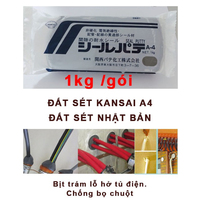 Đất sét công nghiệp Seal Putty A4  Kansai A4 Nhật Bản