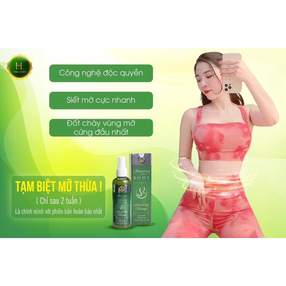 Xịt Tan mỡ Slimming body Hana chính hãng