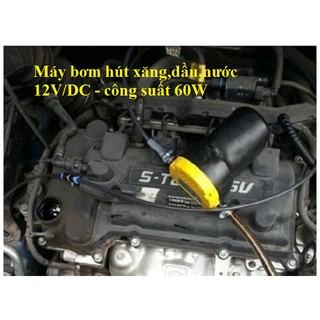 máy bơm hút xăng dầu 12V