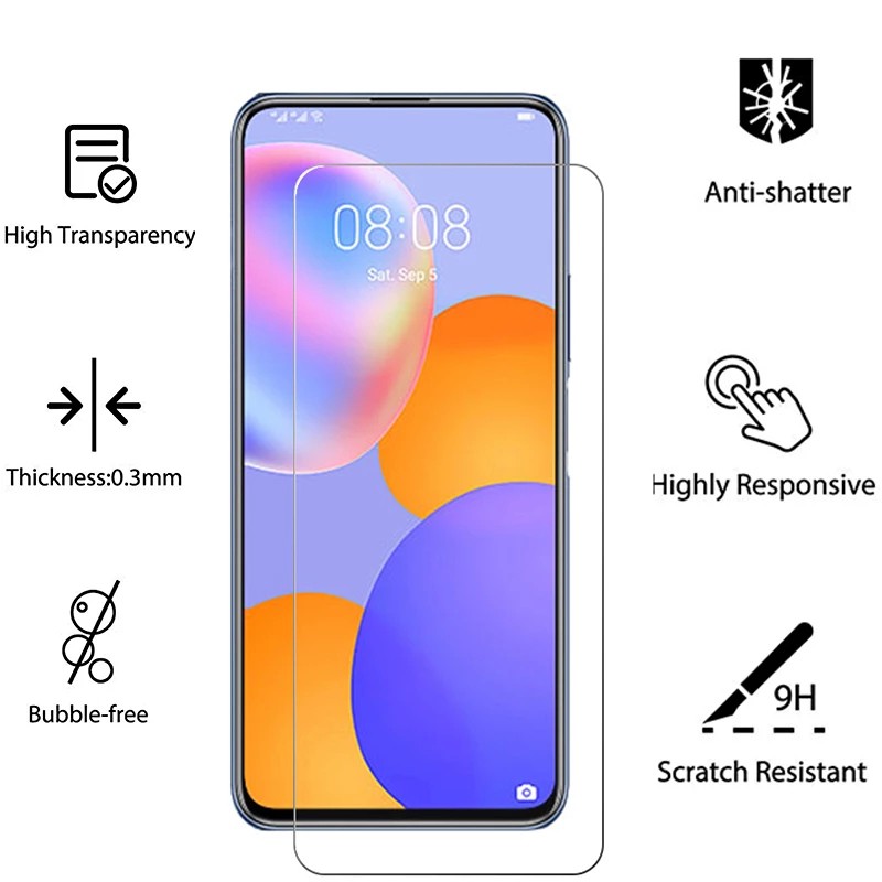 Kính Cường Lực Bảo Vệ Màn Hình Dành Cho Huawei Y9A Y9S Y7A Y8P Y8S Y7P Y9 Y7 Prime Pro P Smart 2021 2019 2018