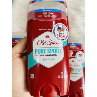 Lăn khử mùi Old Spice Pure Sport dạng sáp xanh (85g) của Mỹ