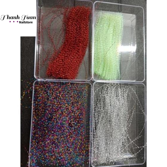 Chùm sợi galaxy óng ánh trang trí móng  - Phụ kiện đồ nail