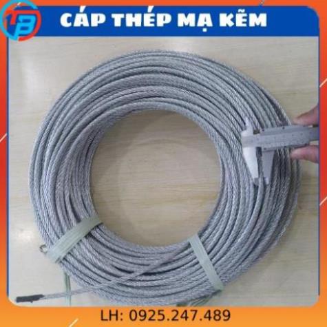 Cáp thép mạ kẽm cắt theo mét - CÁP THÉP Thái Bình Vina