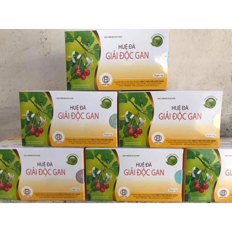 HUỆ ĐÀ GIẢI ĐỘC GAN HỘP 30 GÓI x 3G