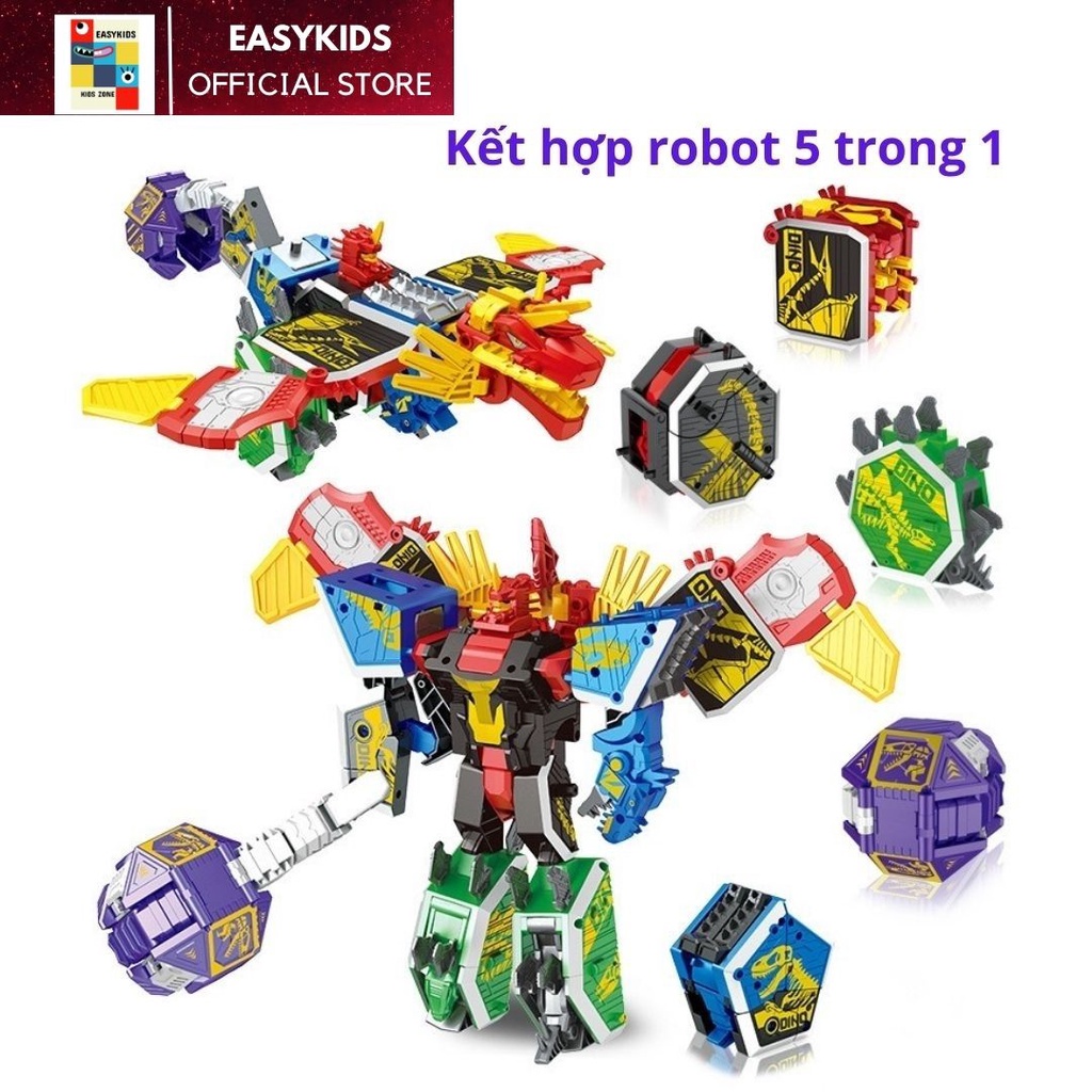 Đồ chơi lắp ráp khủng long biến hình robot giúp bé phát triển sáng tạo, trí tuệ