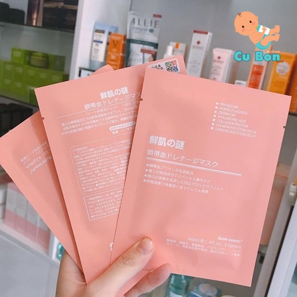 Mặt Nạ nhau thai cừu Tế Bào Gốc Nhau Thai Cuống Rốn Cừu dưỡng da, cung cấp độ ẩm, tái tạo collagen Rwine Beauty