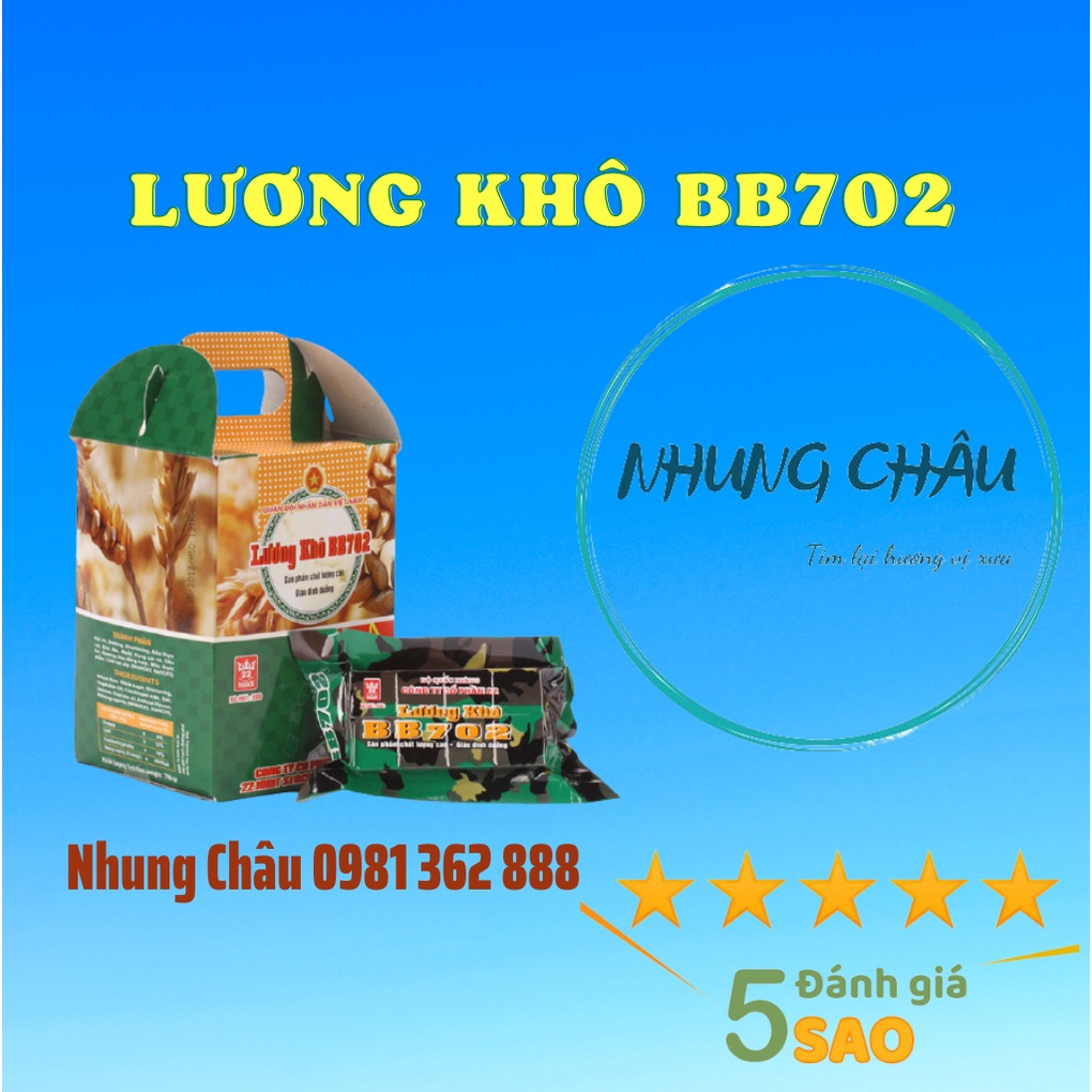 Lương khô, Lương khô quân đội BB702 (1 hộp = 10 gói)