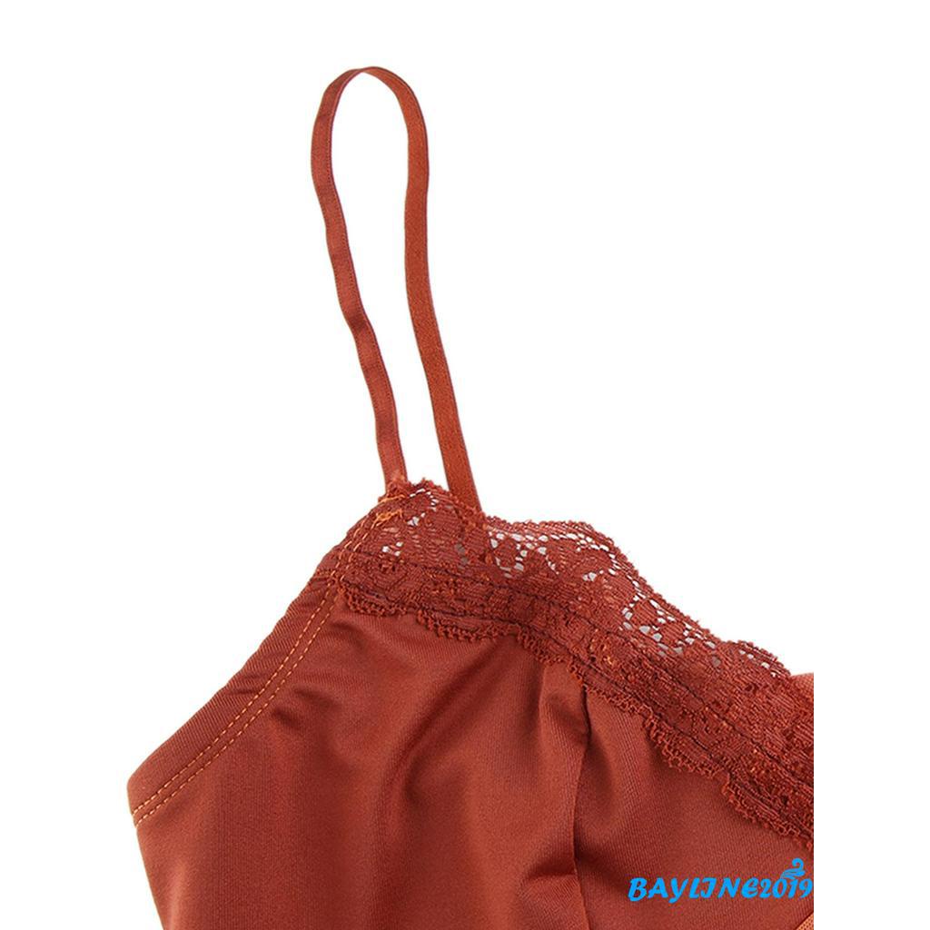 Áo Lửng Hai Dây Phối Ren Quyến Rũ Dành Cho Nữ