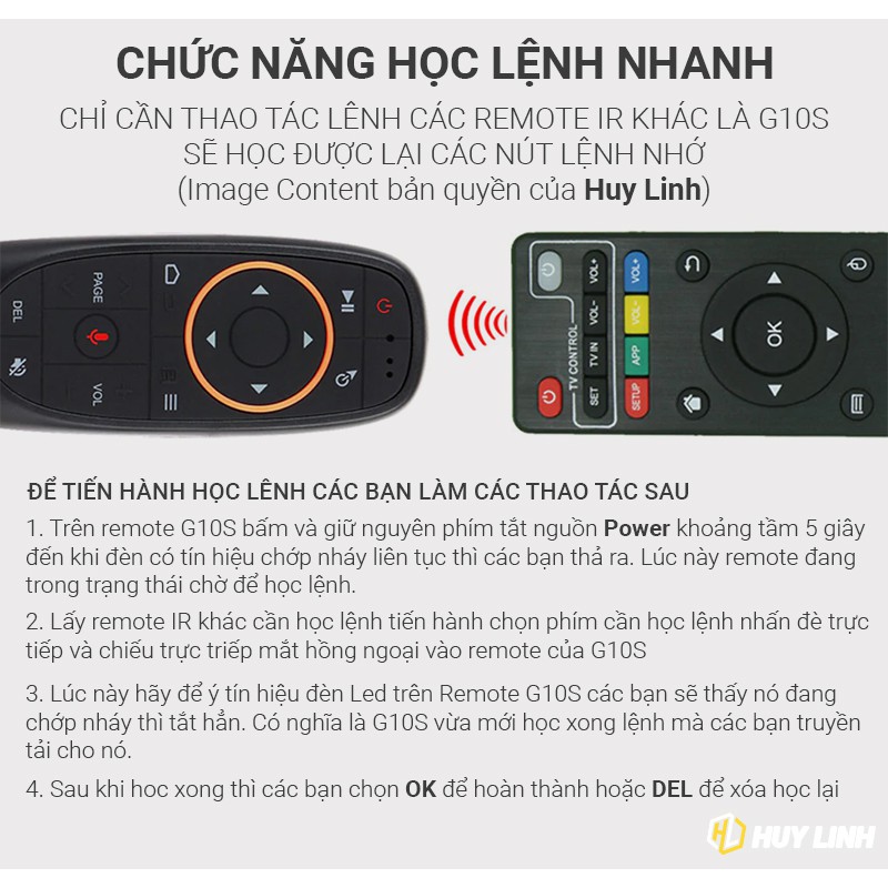 Airmouse Remote Voice G10S Net Box V2 - Điều khiển chuột bay tìm kiếm bằng giọng nói cho SmartTV, TV Box, PC