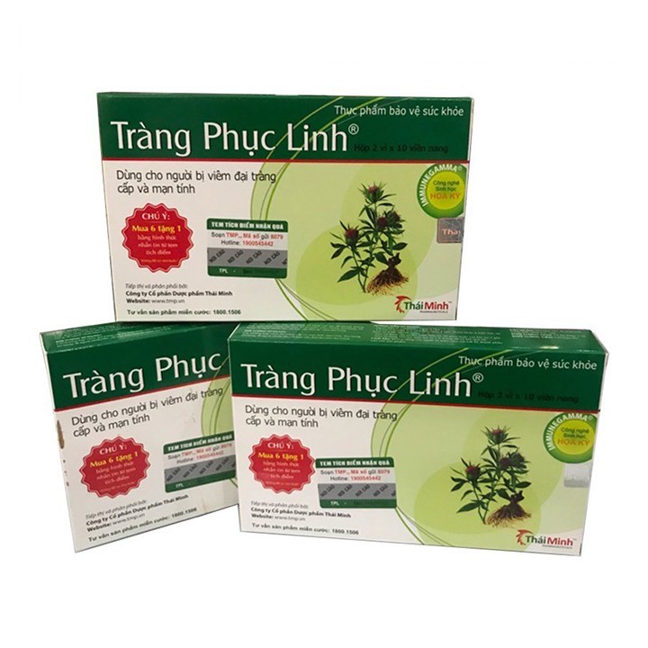 TRÀNG PHỤC LINH (Tem tích điểm 6 tặng 1 - Chính hãng), Dùng cho người viêm đại tràng cấp và mãn tính | BigBuy360 - bigbuy360.vn